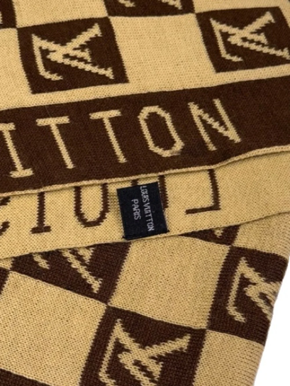 Louis Vuitton scarf brown
